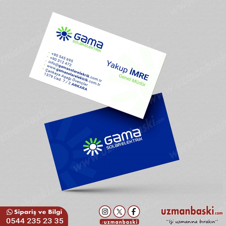 Elektrik Kartvizit Tasarım Örneği Elektrik Kartvizit Tasarım Örneği