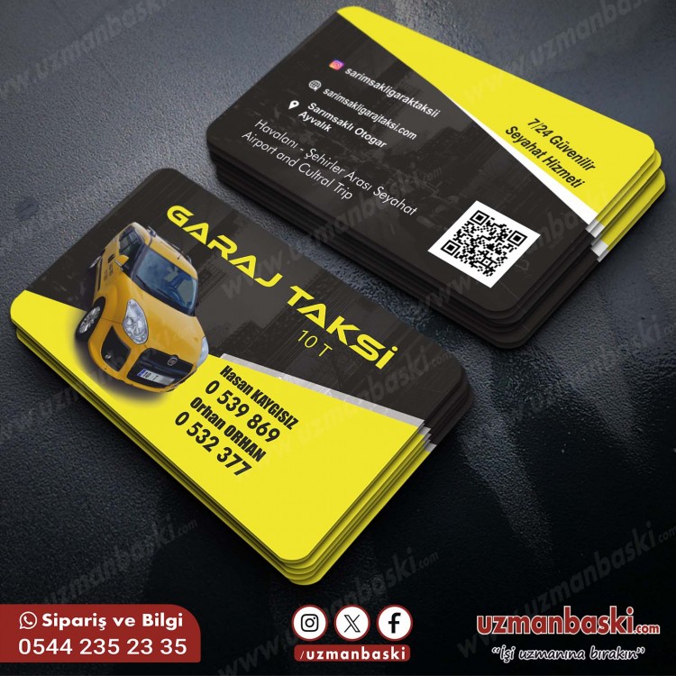 Garaj Taksi Kartvizit Tasarım Örneği