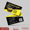 Taksi Kartvizit Tasarımı Taksi kartvizit tasarımı örneği