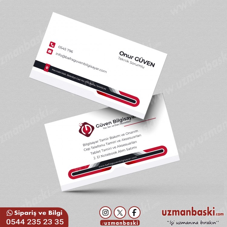 Bilgisayar Tamir Onarım ve Satış Kartvizit 