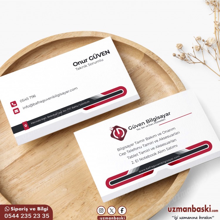 Bilgisayar tamir, onarım ve satış kartviziti tasarımı