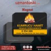 Kumrucu magnet tasarımı - özel baskılı reklam magneti