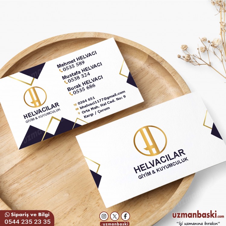 Şık ve Zarif Kuyumcu Kartvizit Tasarımları Kuyumcu kartviziti tasarımı