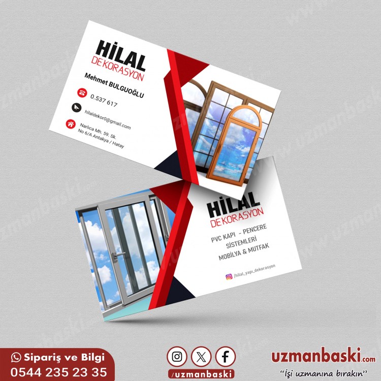 Mobilya Mutfak Dekorasyon Kartvizit Tasarımı