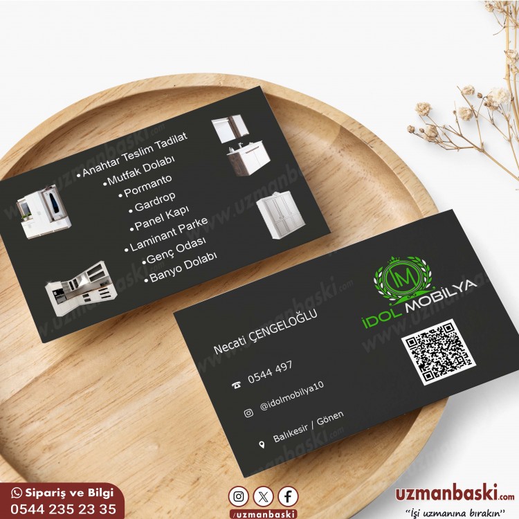 Mobilyacı kartvizit tasarımı örneği