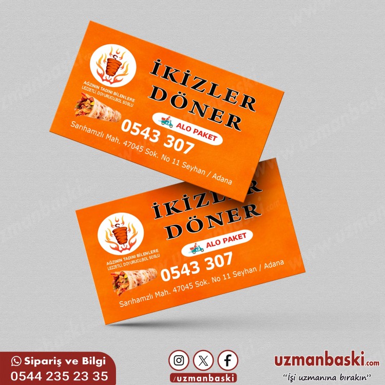 Döner Dürüm Kartvizit Tasarımı Döner Dürüm Kartvizit Tasarımı