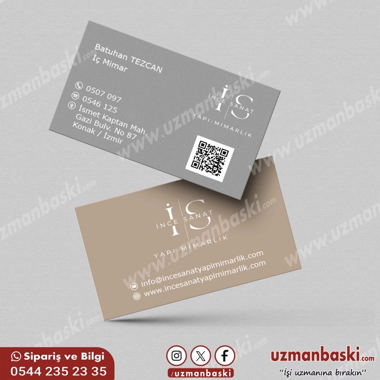 Yapı Mimar Kartvizit Tasarım Örneği