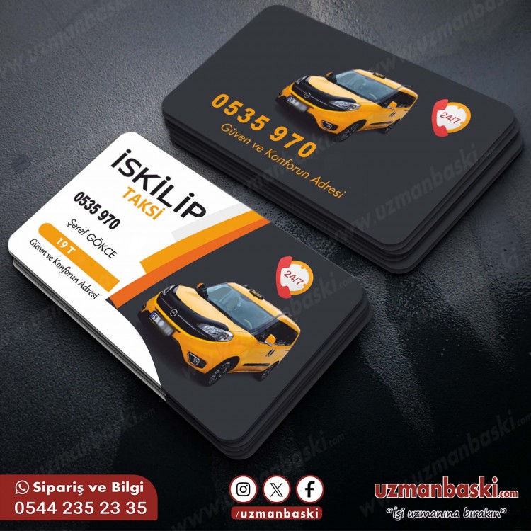 Hızlı ve Güvenilir Taksi Kartvizit Örneği  