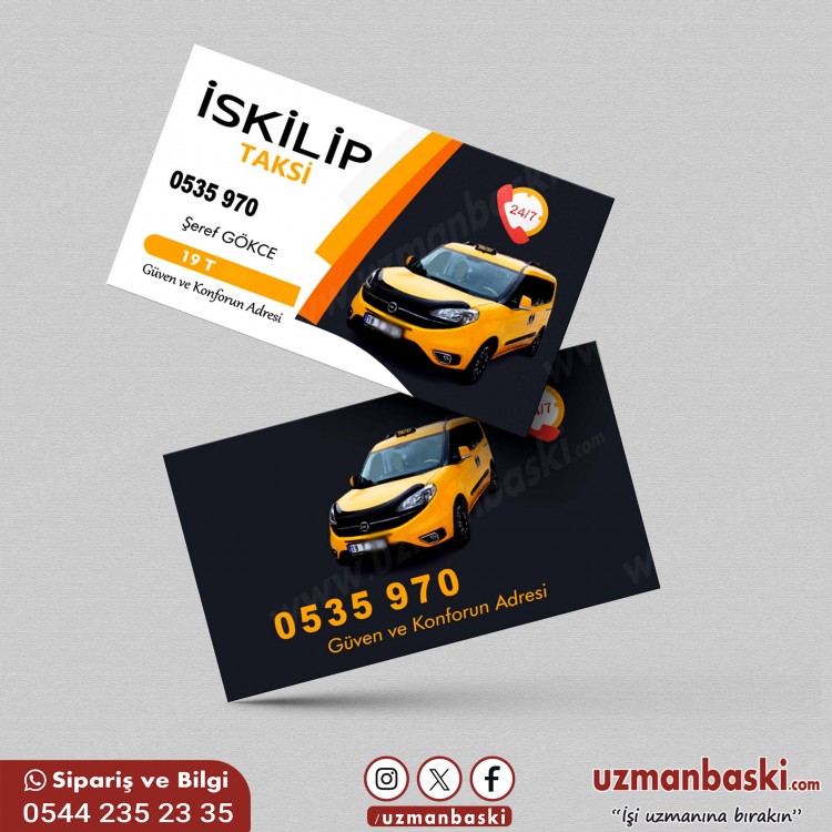 Hızlı ve Güvenilir Taksi Kartvizit Örneği  