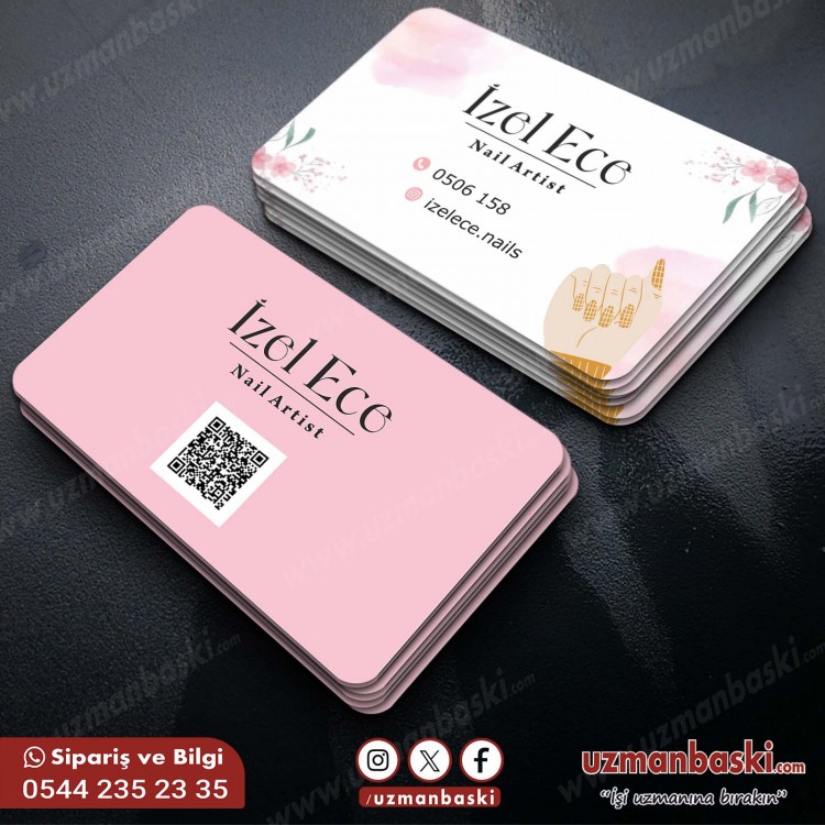 Nail Artist Studio Kartvizit Tasarım Örneği Nail Artist Studio Kartvizit Tasarım Örneği
