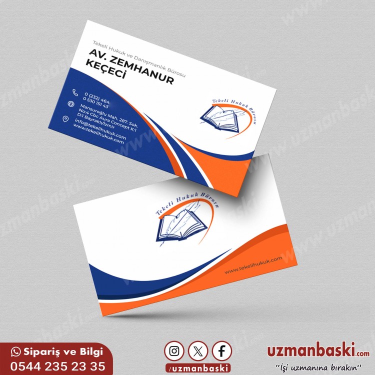 Avukat ve Hukuk Bürosu Kartvizit Örneği Avukat ve Hukuk Bürosu Kartvizit Örneği