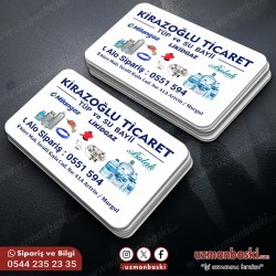 Su ve Tüp Bayi Kartvizit Tasarımı