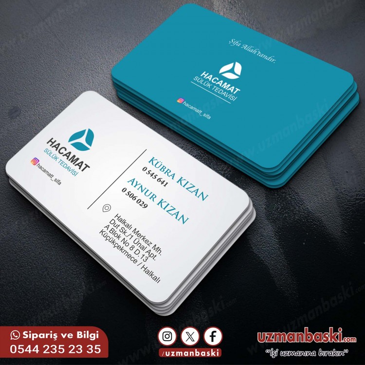 Hacamat & Sülük Tedavisi Kartvizit Tasarım  Hacamat & Sülük Tedavisi Kartvizit Tasarım