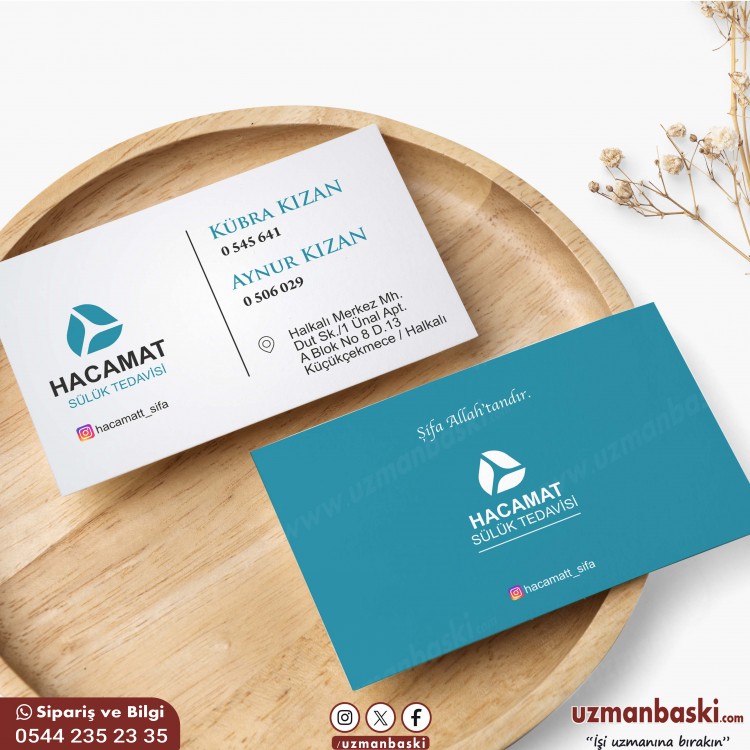 Hacamat & Sülük Tedavisi Kartvizit Tasarım  Hacamat & Sülük Tedavisi Kartvizit Tasarım