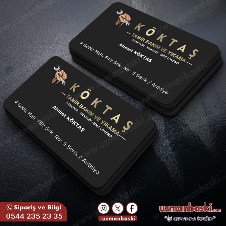 Oto Tamir Servis ve Yıkama Kartvizit Tasarımı Oto Tamir Servis ve Yıkama Kartvizit Tasarımı