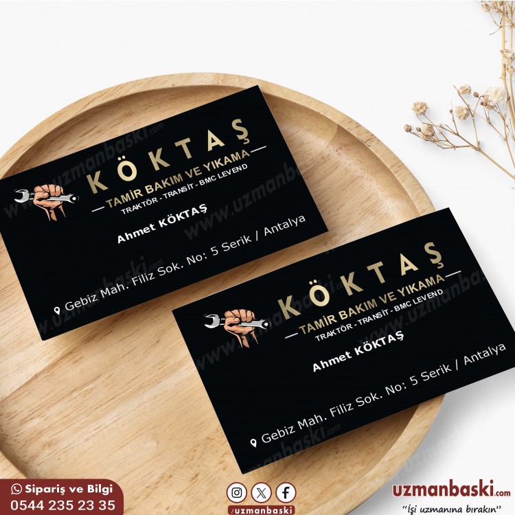 Oto Tamir Servis ve Yıkama Kartvizit Tasarımı Oto Tamir Servis ve Yıkama Kartvizit Tasarımı