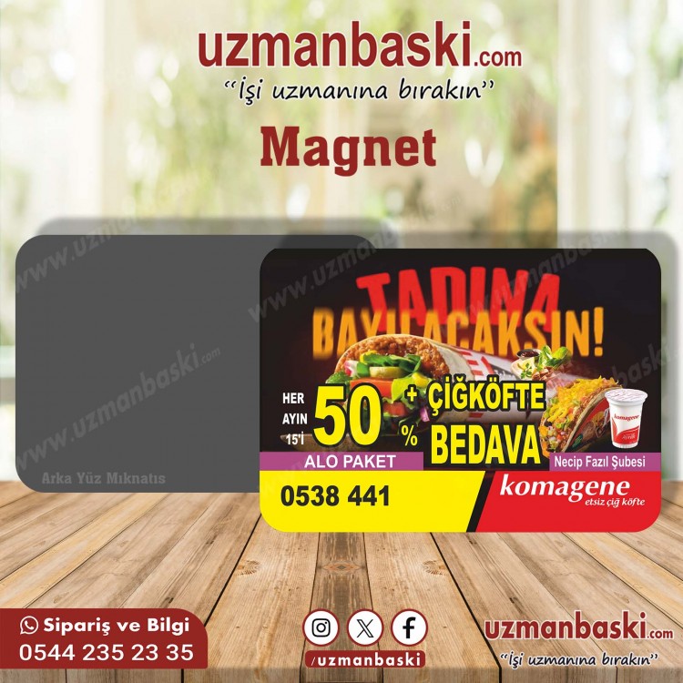 Çiğköfteci Magnet Örneği Çiğköfteci Magnet Örneği