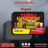 Çiğköfte magnet tasarımı - özel baskılı reklam magneti