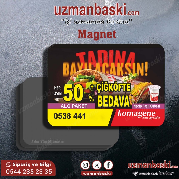 Çiğköfteci Magnet Örneği Çiğköfteci Magnet Örneği