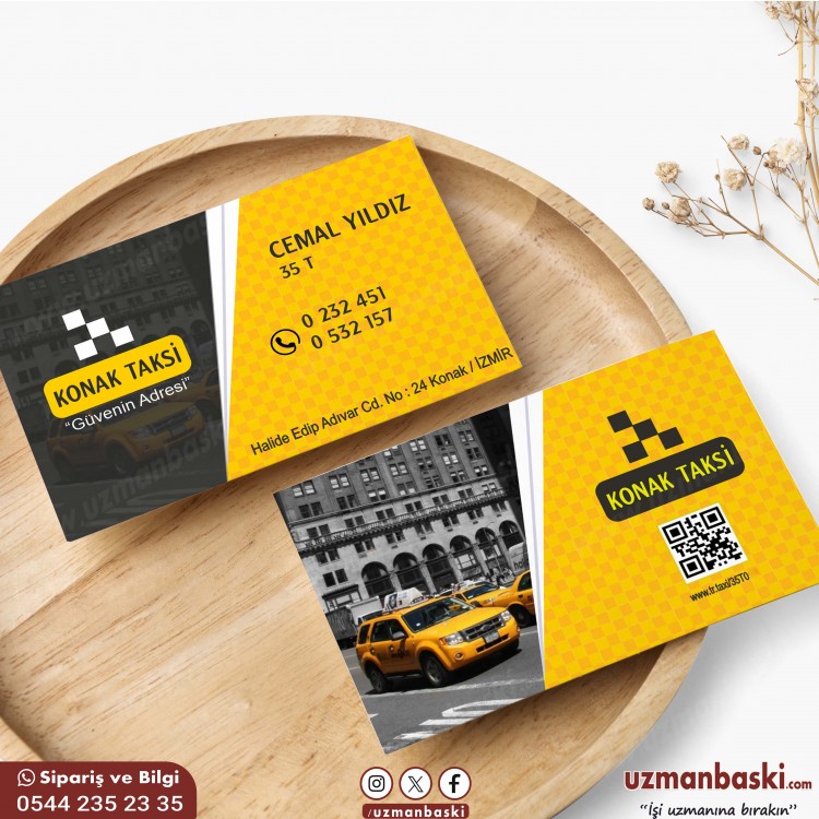 Ticari Taksi Kartvizit Örneği   Ticari Taksi Kartvizit Örneği