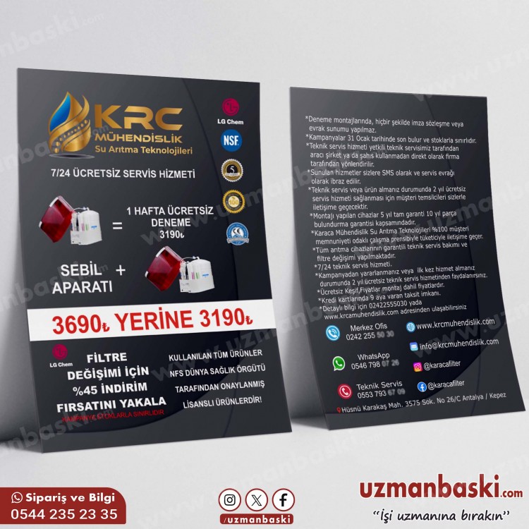 Su Arıtma Sistemleri Broşürü Su Arıtma Sistemleri Broşürü