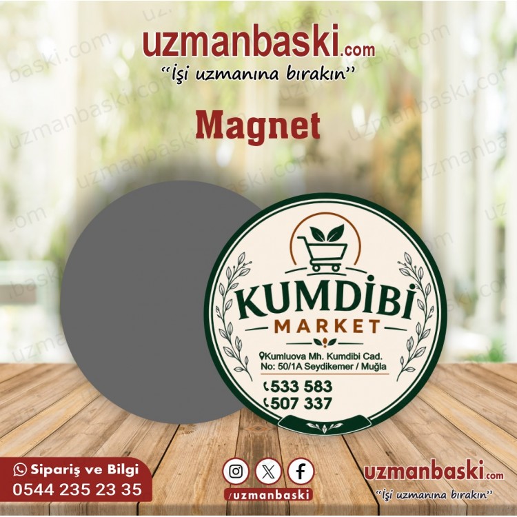 Bakkal ve Market Özel Kesim Magnet Tasarımı
