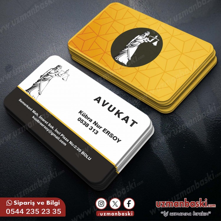 Gold Beyaz Şık Avukat Kartvizit Tasarımı Gold Beyaz Şık Avukat Kartvizit Tasarımı