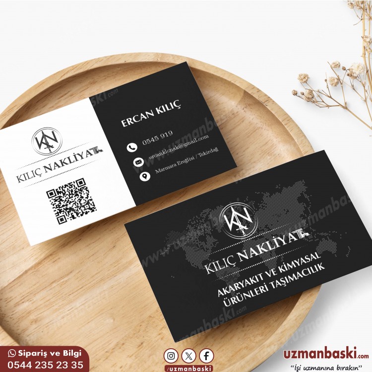 Nakliyat Kartvizit Örneği Nakliyat ve taşımacılık kartvizit tasarımı