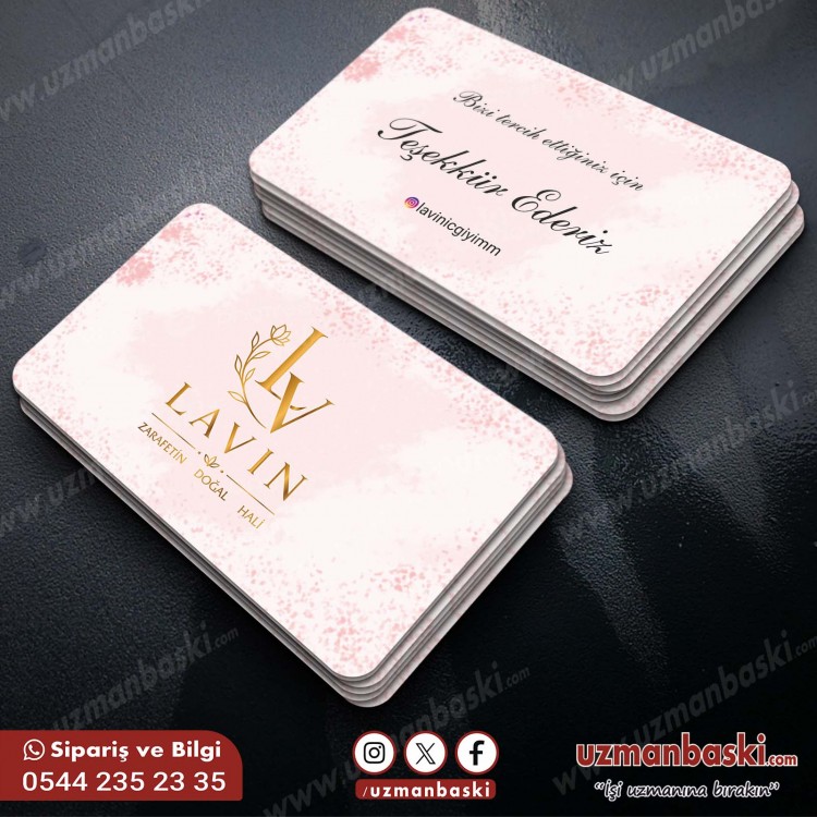 Butik Giyim Teşekkür Kartı Tasarımı