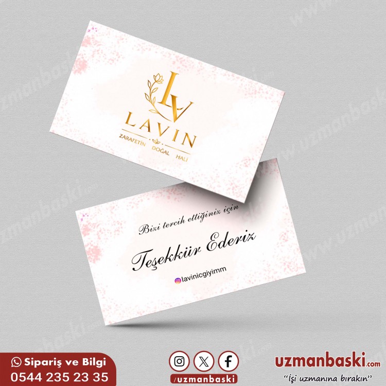 Butik Giyim Teşekkür Kartı Tasarımı Butik Giyim Teşekkür Kartı Tasarımı