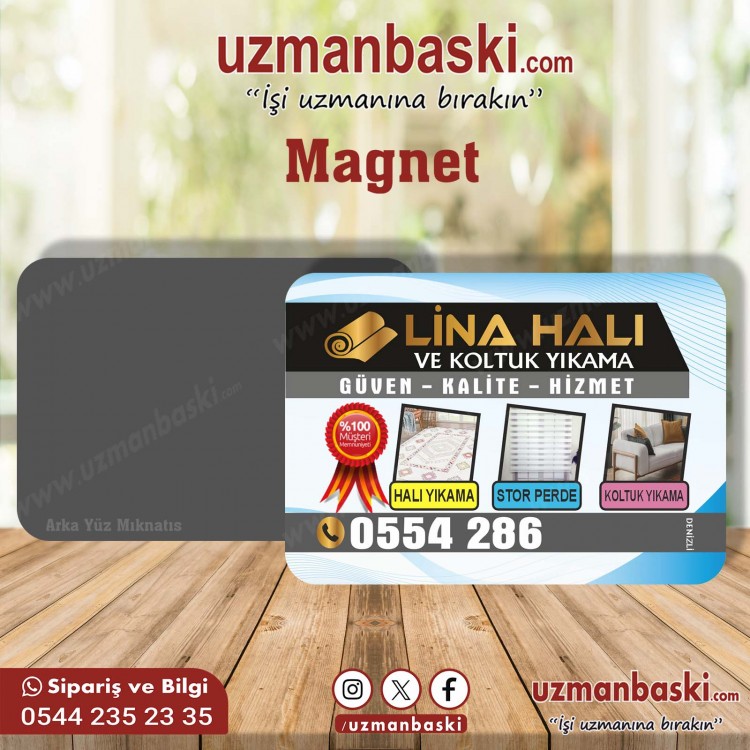 Halı ve Koltuk Yıkama Magnet Örneği Halı ve Koltuk Yıkama Magnet Örneği