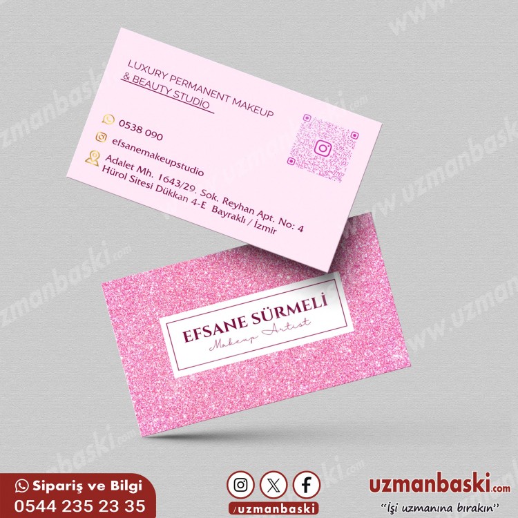 Beauty Saloon Makeup Kartvizit Beauty Saloon Makeup Kartvizit