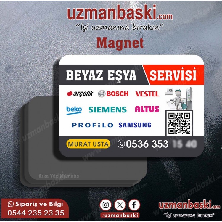 Beyaz Eşya Servisi Magnet Tasarımı  Beyaz Eşya Servisi Magnet Tasarımı