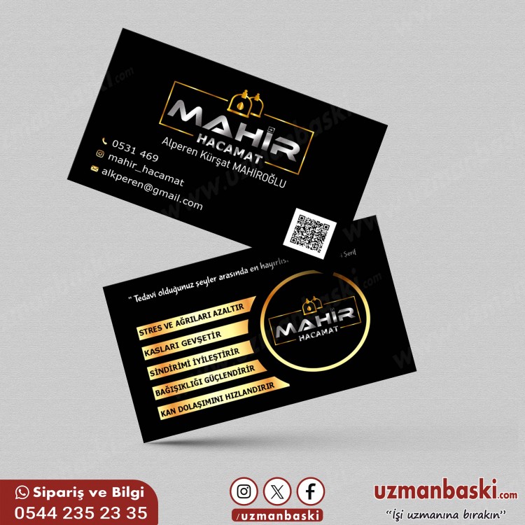 Alternatif Tıp ve Hacamat Kartvizit Tasarımı Alternatif tıp ve hacamat kartviziti tasarımı