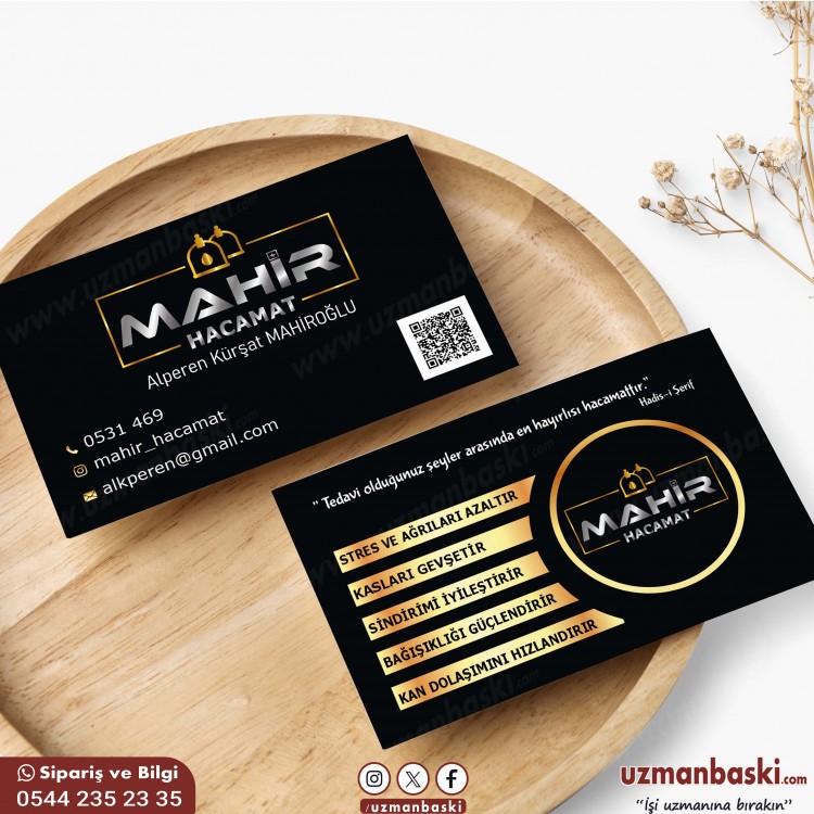 Alternatif Tıp ve Hacamat Kartvizit Tasarımı Alternatif tıp ve hacamat kartviziti tasarımı