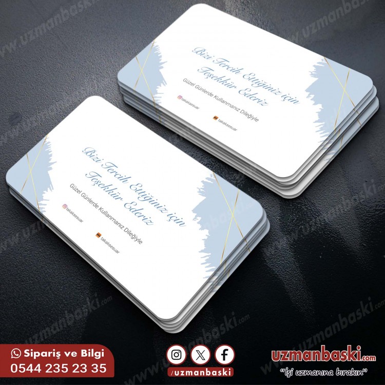 Minimal Teşekkür Kartı Tasarımı