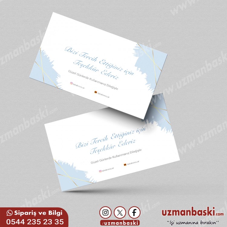 Minimal Teşekkür Kartı Tasarımı Minimal Teşekkür Kartı Tasarımı