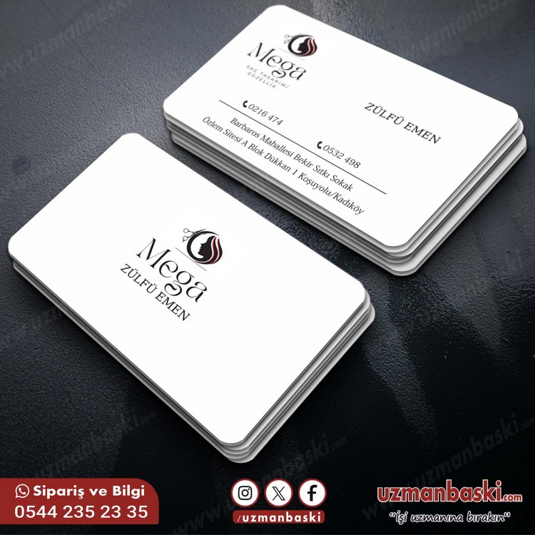 Saç Tasarım ve Güzellik Kartvizit Tasarımı Örneği Saç Tasarım ve Güzellik Kartvizit Tasarımı Örneği