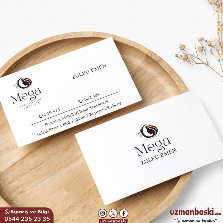 Saç Tasarım ve Güzellik Kartvizit Tasarımı Örneği Saç Tasarım ve Güzellik Kartvizit Tasarımı Örneği