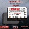 Elektrik elektronik magnet tasarımı - özel baskılı reklam magneti