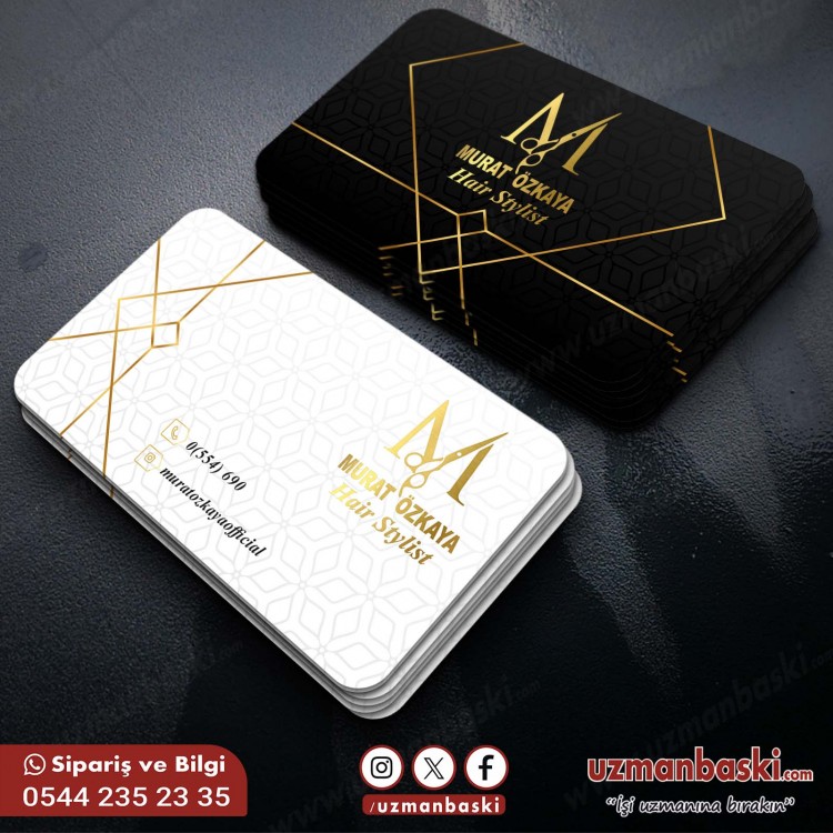 Profesyonel Saç Tasarım Kartvizit Örneği Profesyonel Saç Tasarım Kartvizit Örneği
