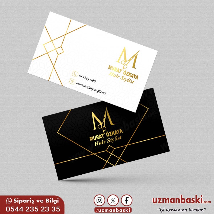 Profesyonel Saç Tasarım Kartvizit Örneği Profesyonel Saç Tasarım Kartvizit Örneği