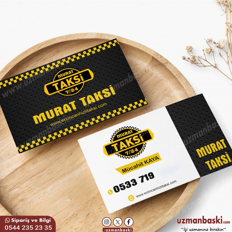 Profesyonel Taksi Kartvizit Tasarım Örneği Profesyonel Taksi Kartvizit Tasarım Örneği