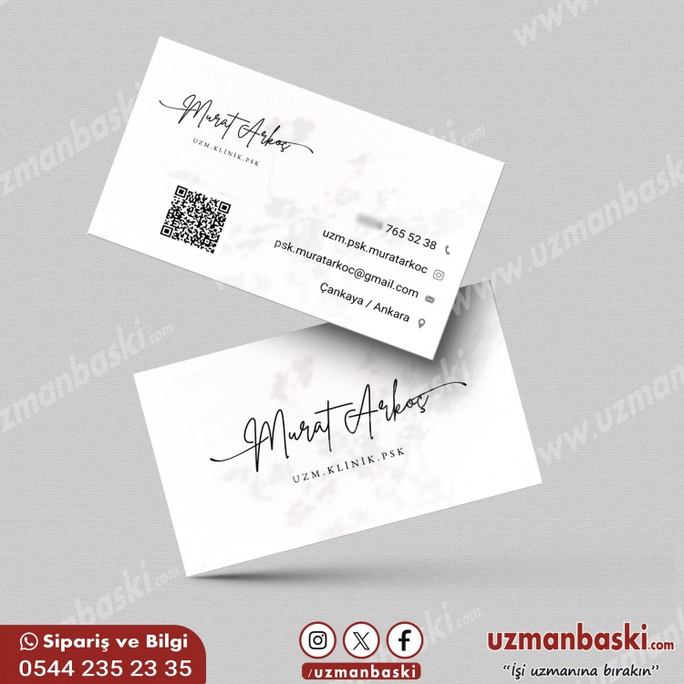 Sade Şık Psikolog Kartvizit Tasarımı Sade Şık Psikolog Kartvizit Tasarımı