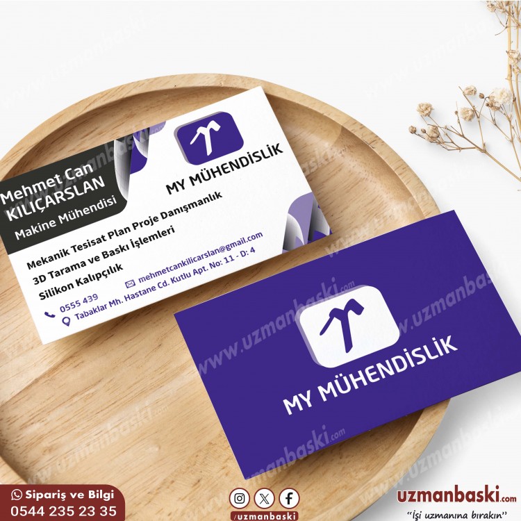 Makina Mühendisi Kartvizit Tasarım Örneği Makina Mühendisi Kartvizit Tasarım Örneği