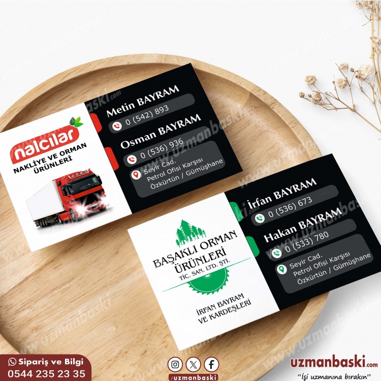 Nakliyat ve taşımacılık kartvizit tasarımı