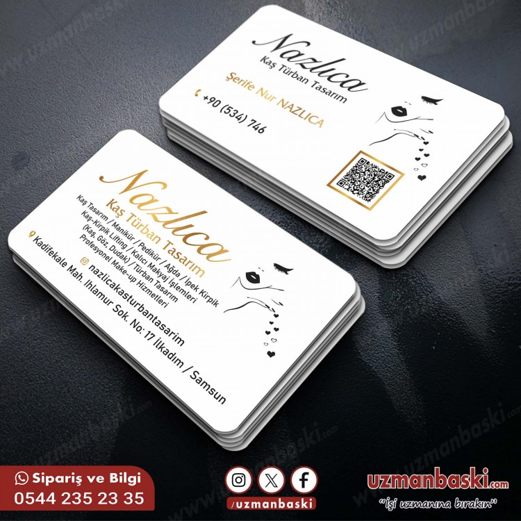 Kaş Türban Tasarım Salonu Kartvizit Örneği Kaş Türban Tasarım Salonu Kartvizit Örneği