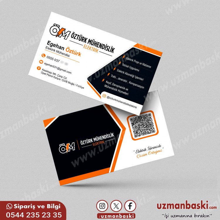 Kurumsal Elektrik Mühendisliği Kartvizit Tasarımı Kurumsal Elektrik Mühendisliği Kartvizit Tasarımı