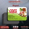Çiğköfte magnet tasarımı - özel baskılı reklam magneti
