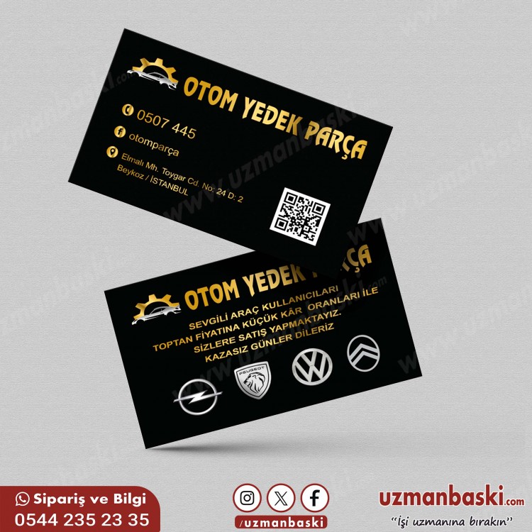 Oto Yedek Parça Kartvizit Tasarımı Oto Yedek Parça Kartvizit Tasarımı
